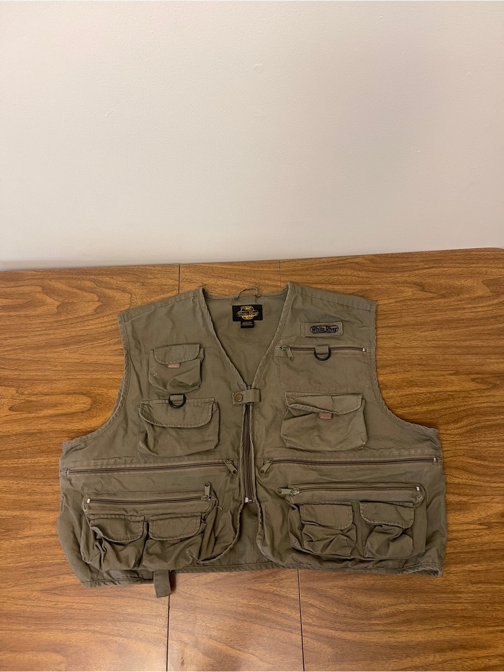 Vintage White River Fly Shop Fishing Vest Fishing